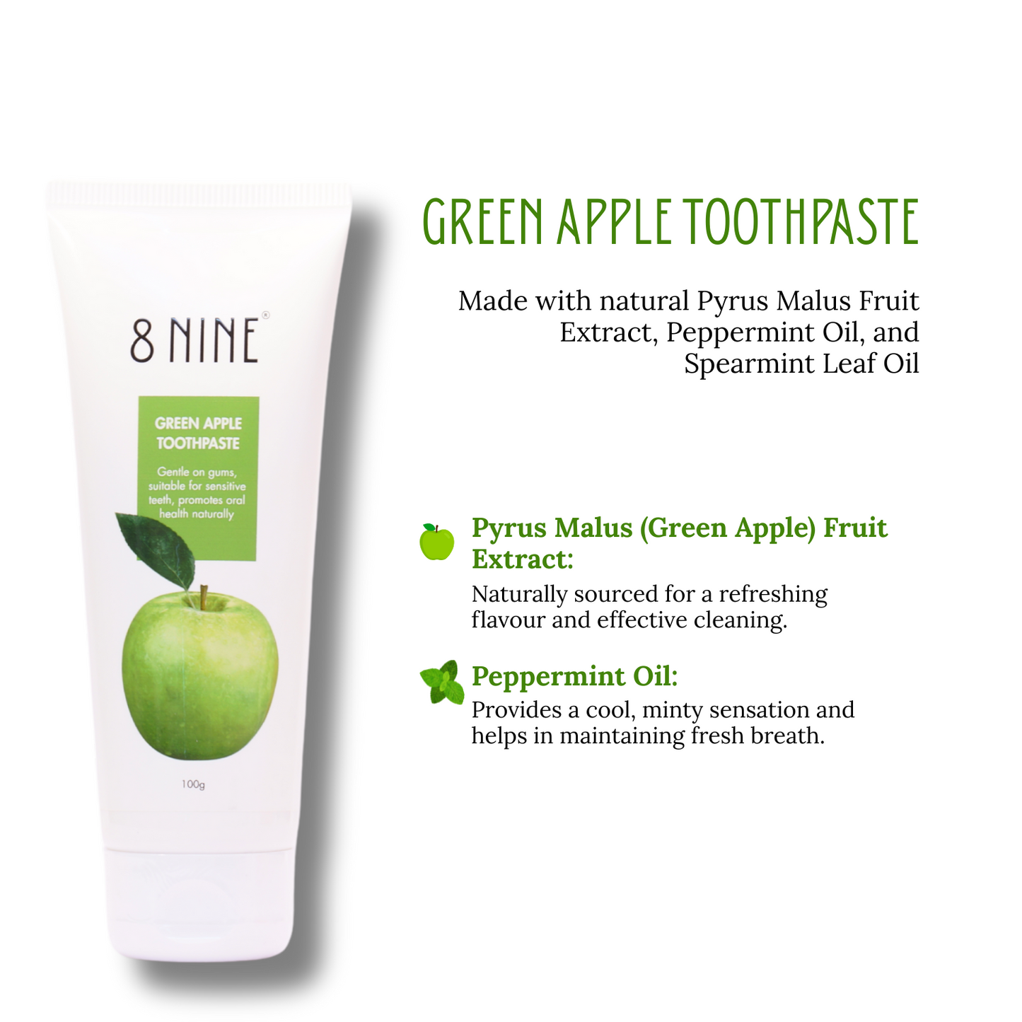 Refreshing Green Apple Toothpaste