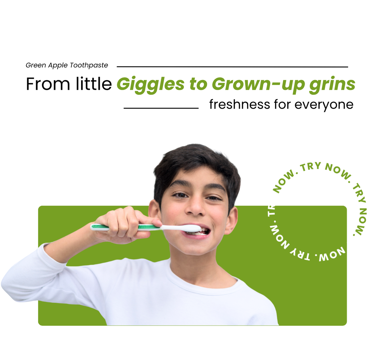 Refreshing Green Apple Toothpaste