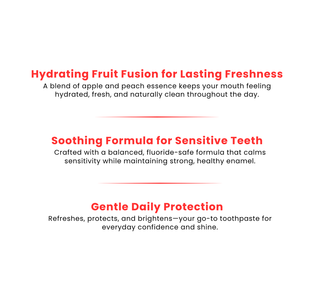 Apple Peach Bliss - Refreshing Toothpaste