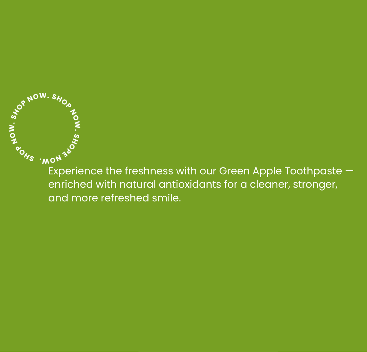 Refreshing Green Apple Toothpaste