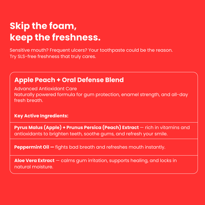 Apple Peach Bliss - Refreshing Toothpaste